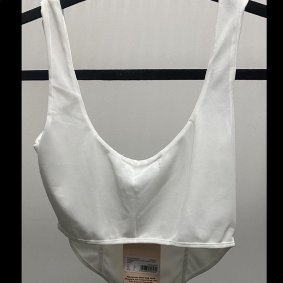 White Mesh Corset Top - Picture 2 of 2